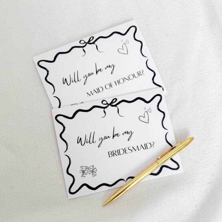 Will you be my bridesmaid cards